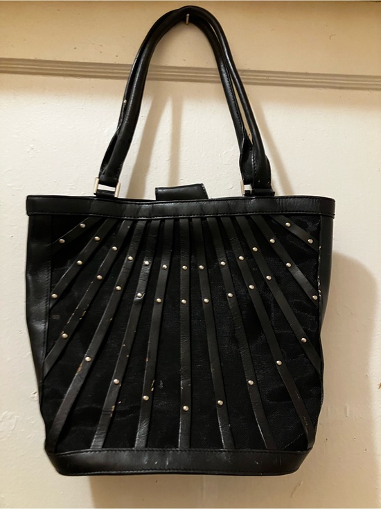 Source Unknown Handbags - Vintage Black Stud-Accent mesh Bag